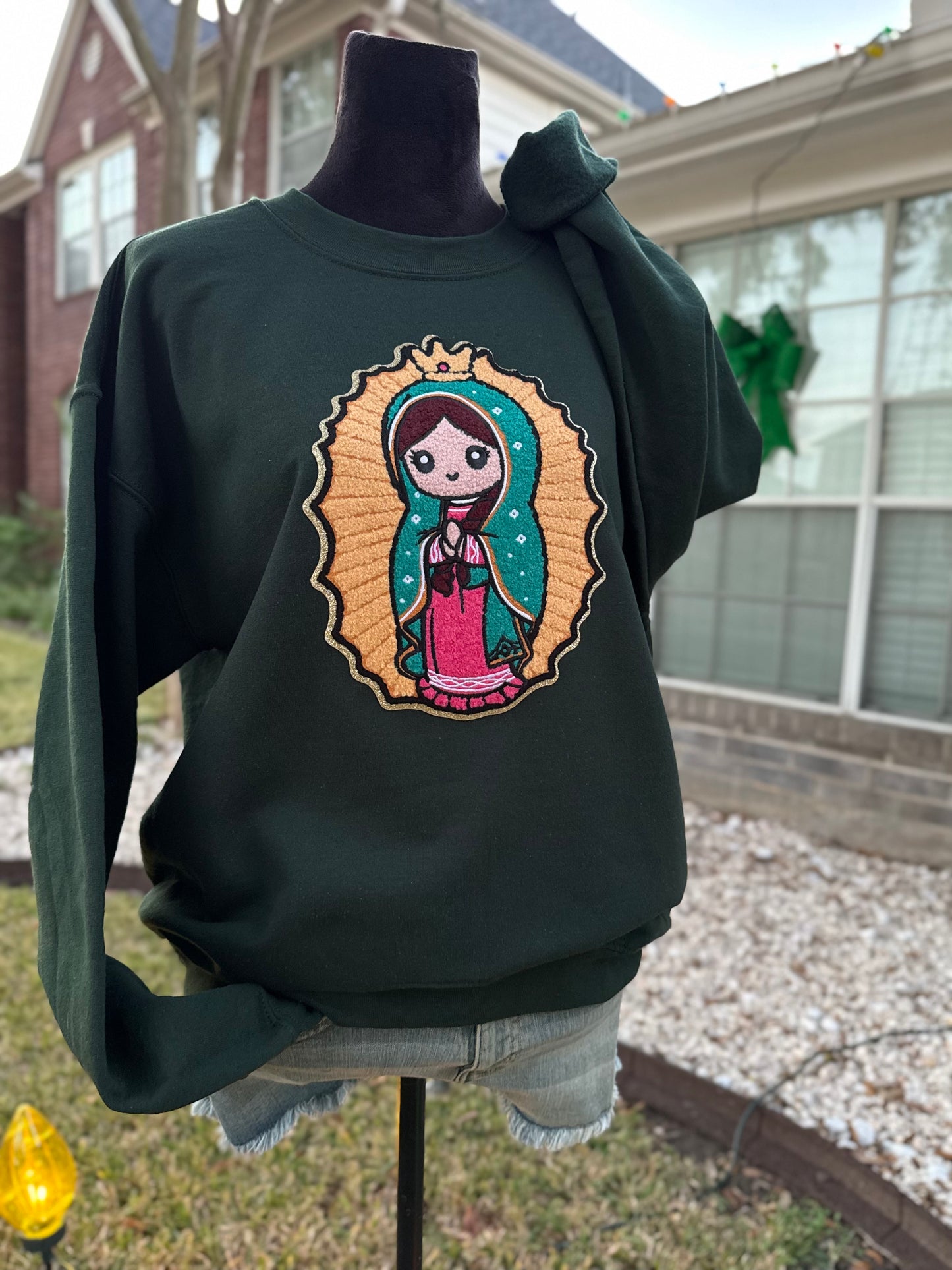 VIRGEN de Guadalupe sweatshirt patch