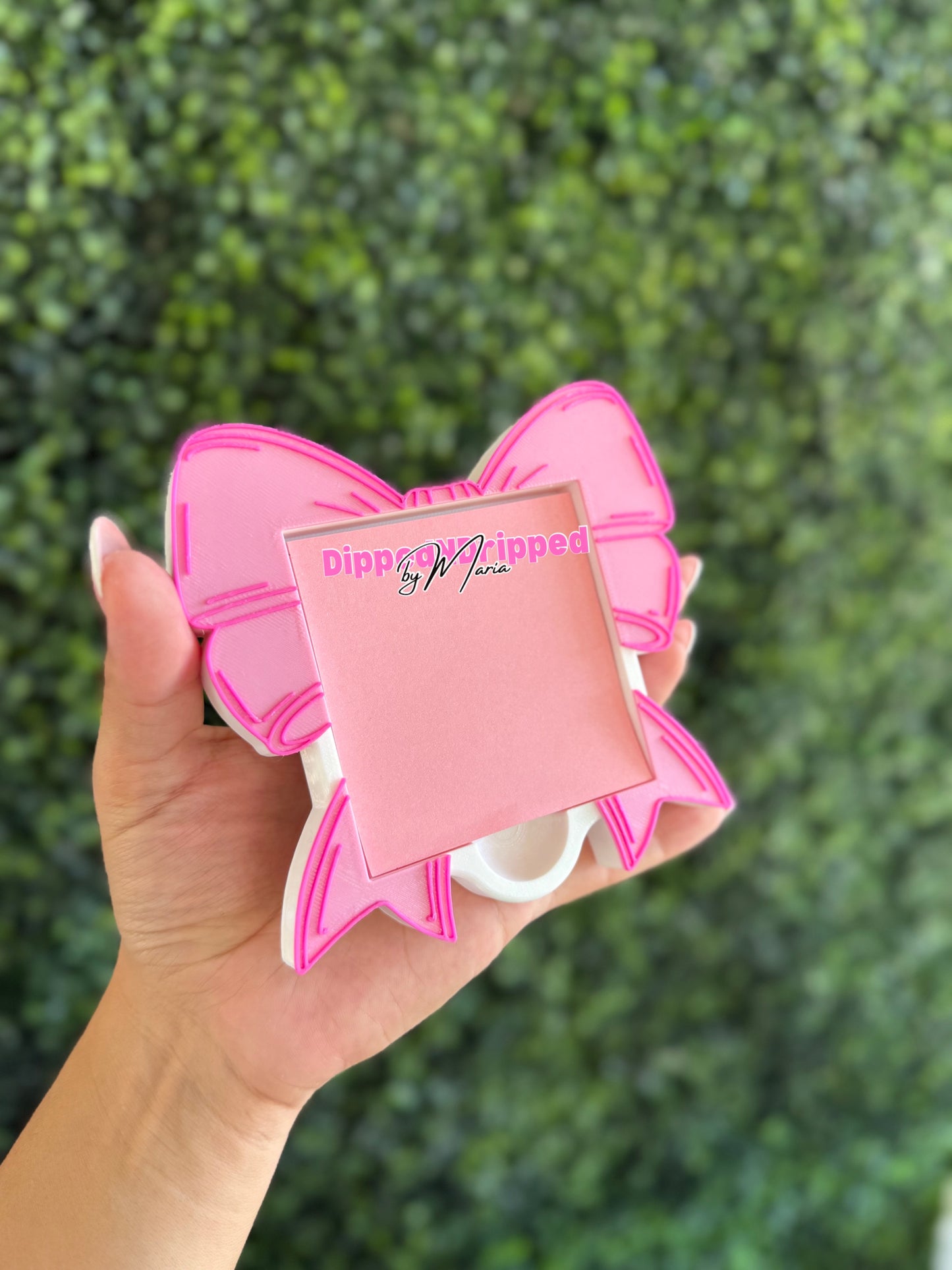 Coquette bow notepad holder