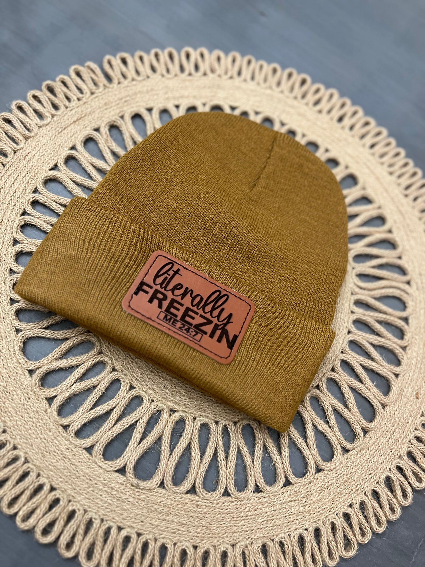Literally freezing beanie