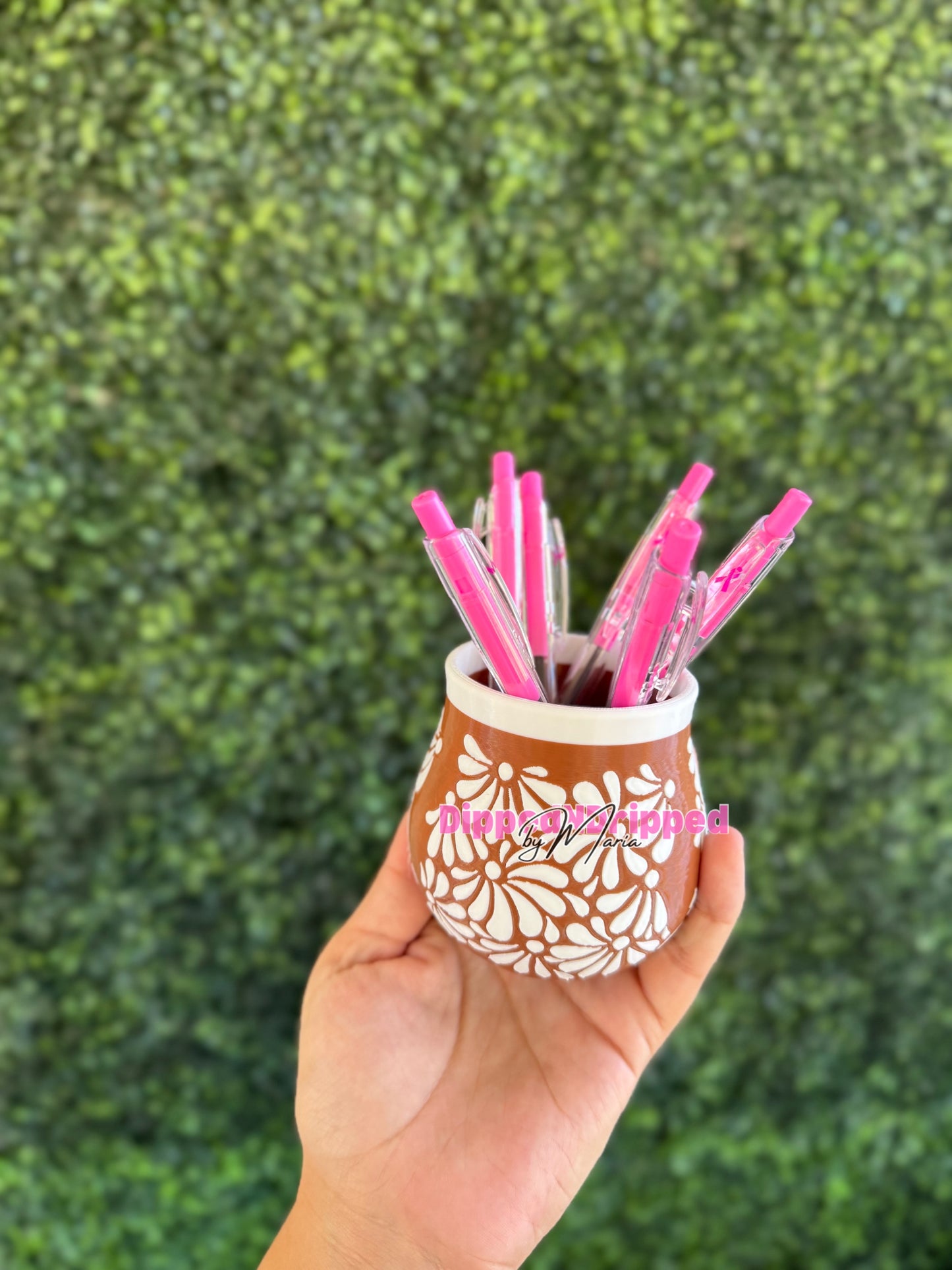 Talavera pen holder