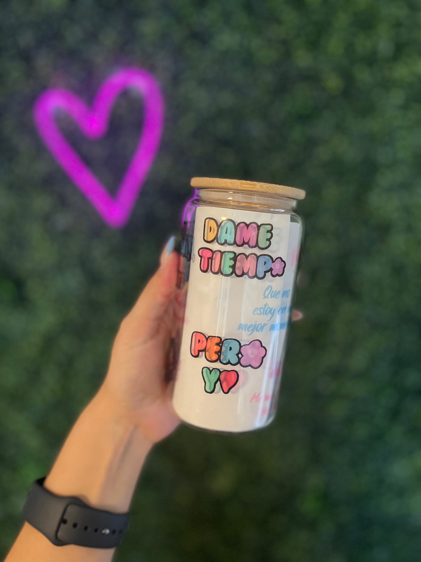 Dame tiempo Glass cup