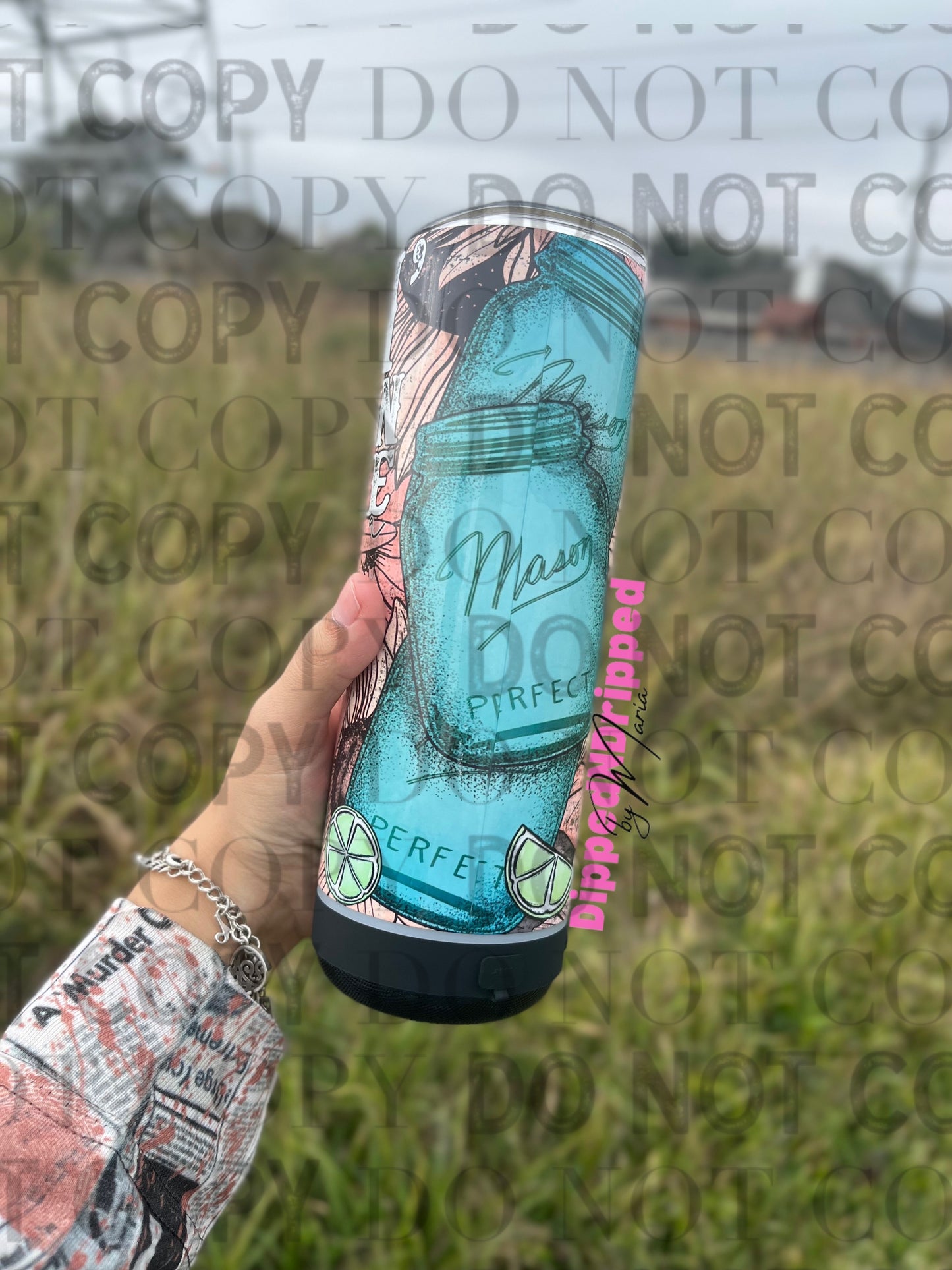 Watermelon moonshine tumbler