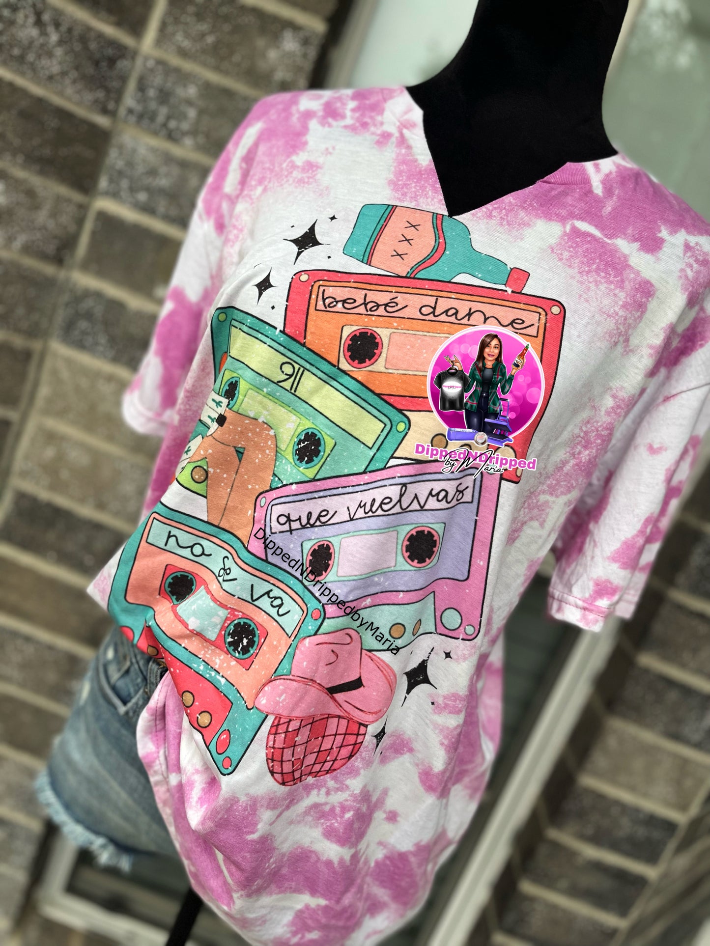 Latin music tapes tee