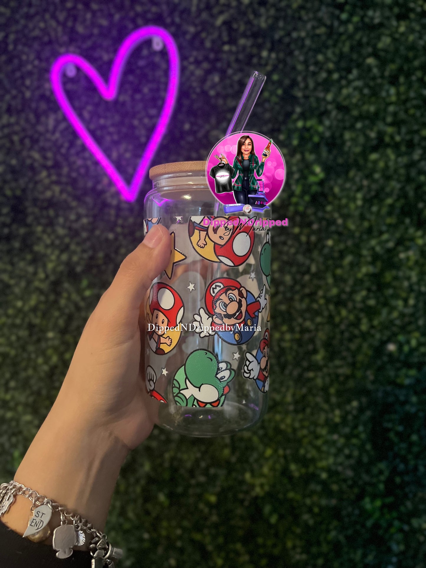 Super boy glass cup