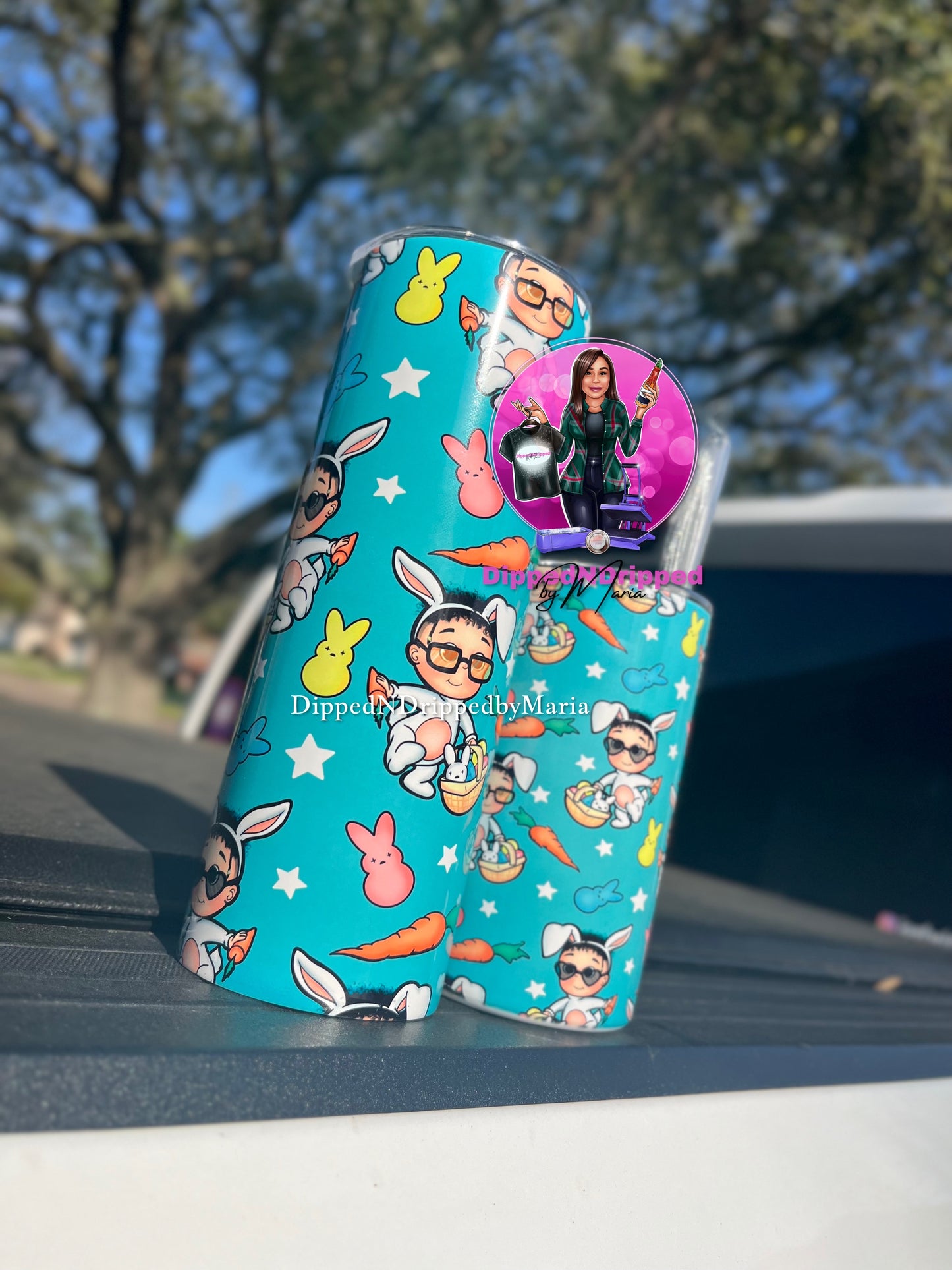 Baby bad-bunny Easter tumbler