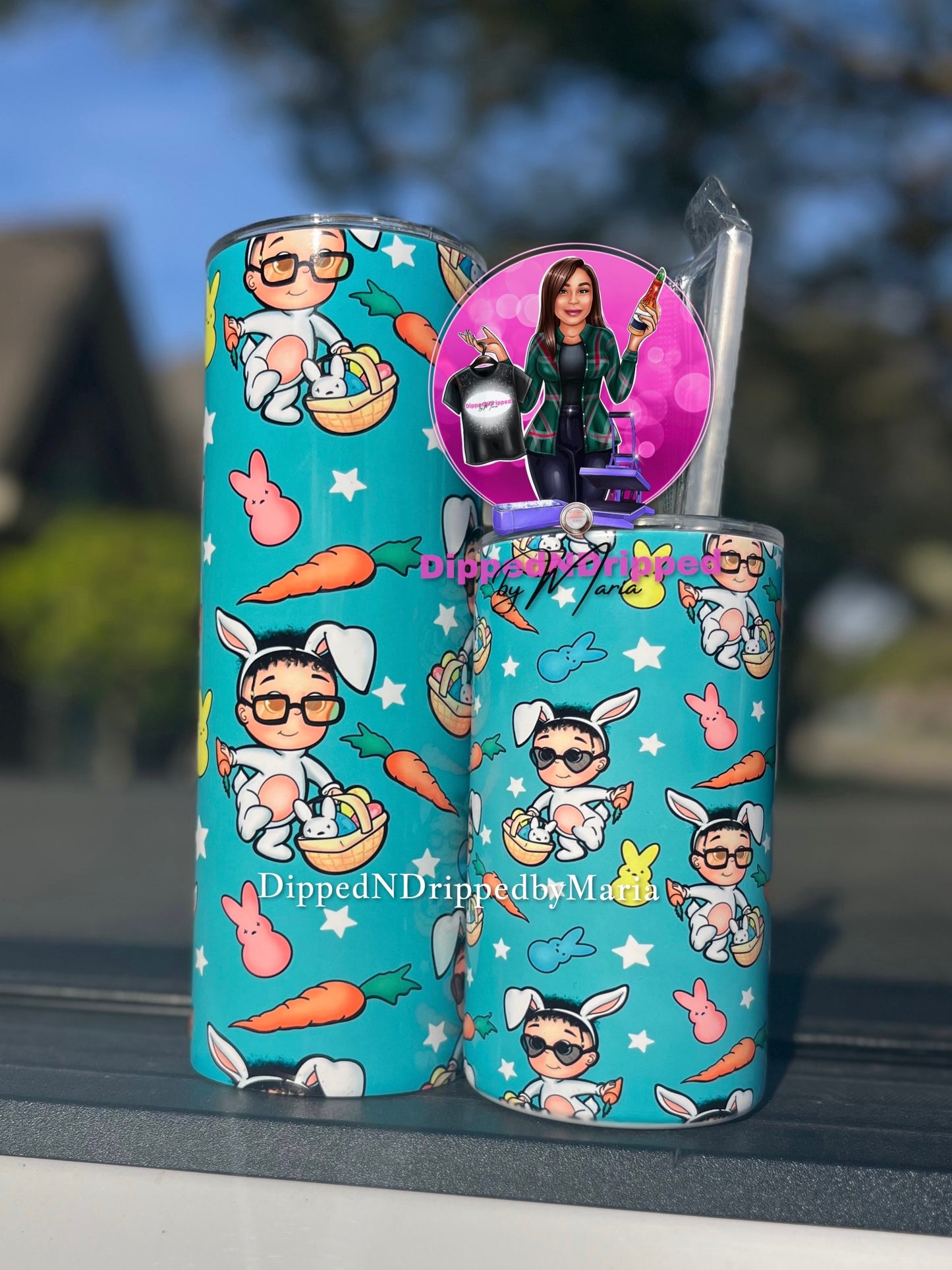 Baby bad-bunny Easter tumbler
