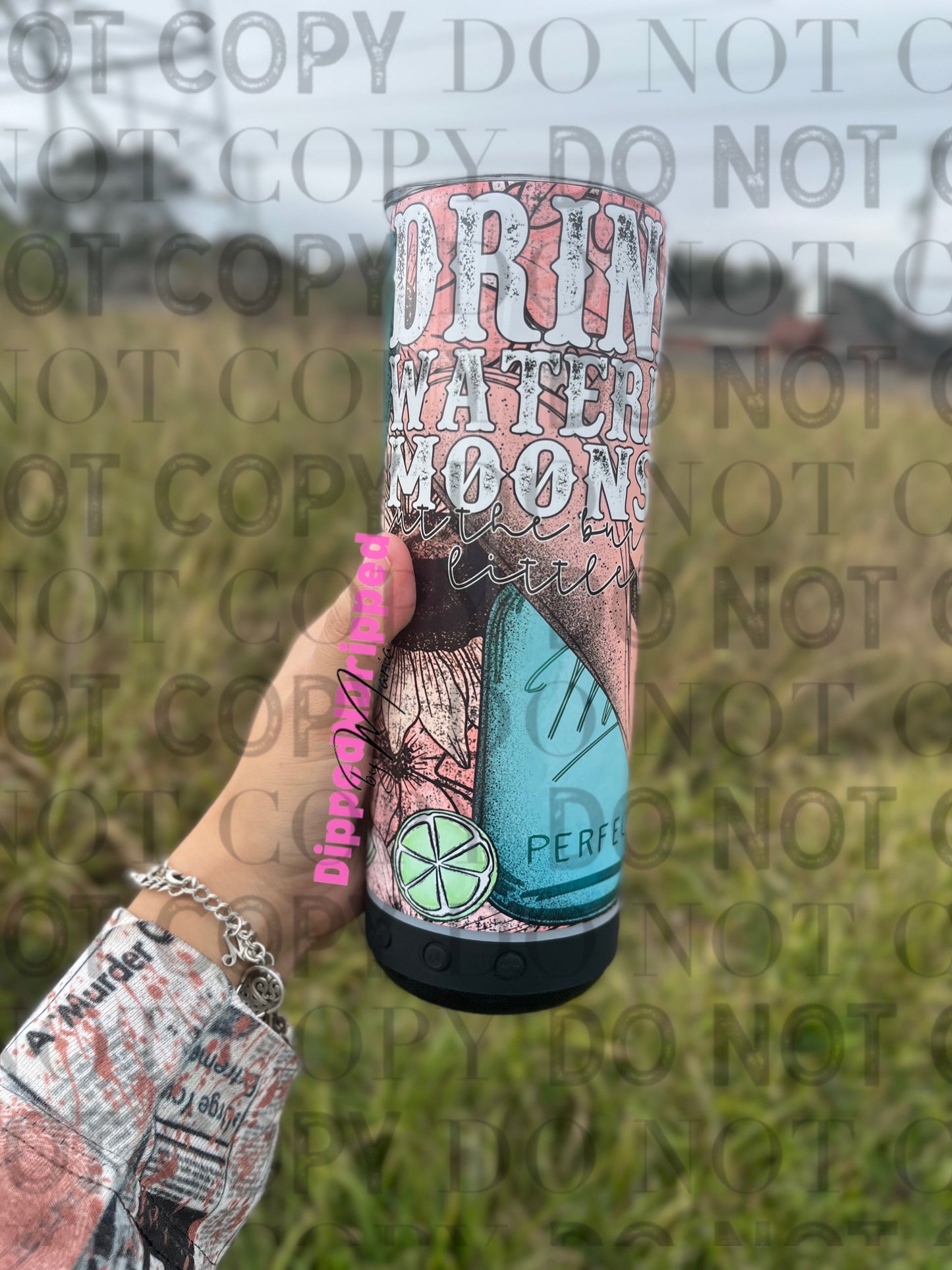 Watermelon moonshine tumbler