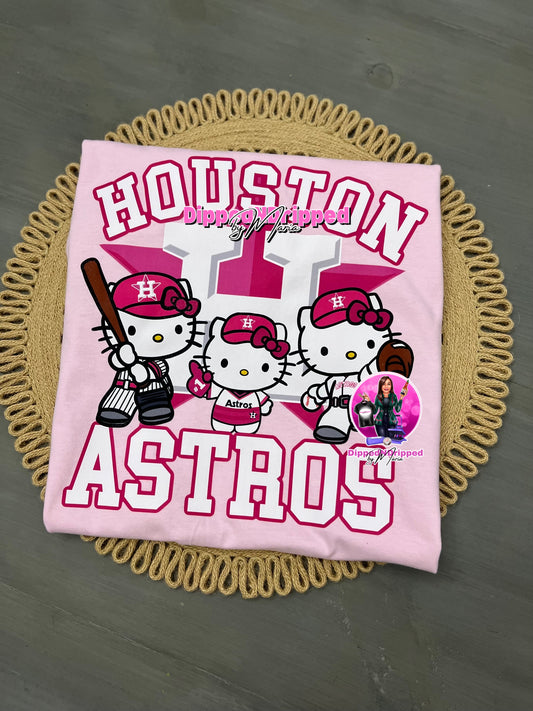 Kitty Astros tee
