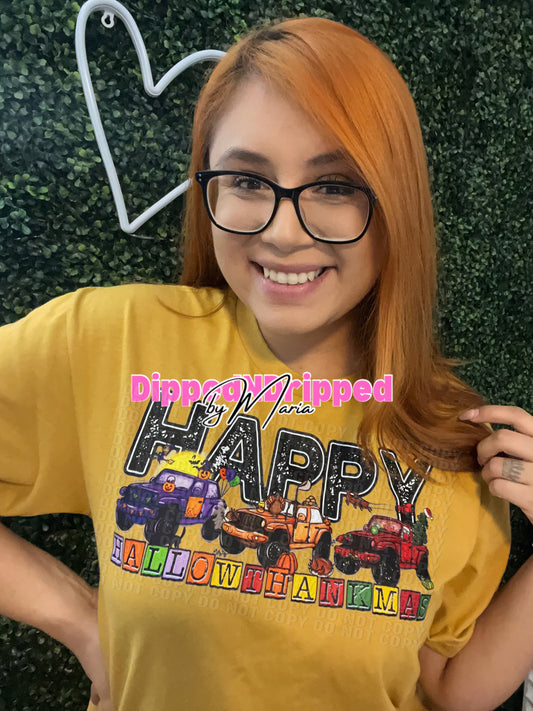 Happy HALLOWTHANKMAS tee
