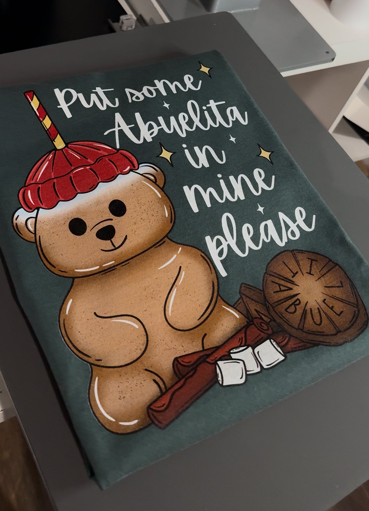 Abuela bear cup tee