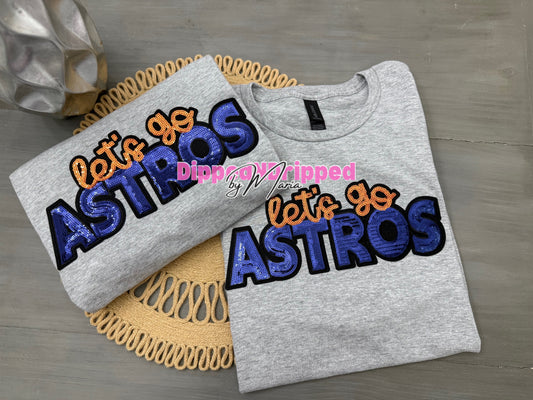 Let’s go Astros chenille tshirt