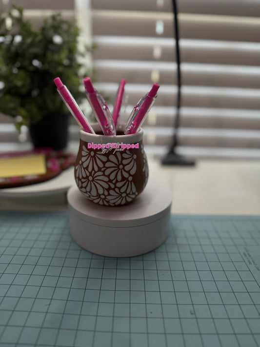 Talavera pen holder