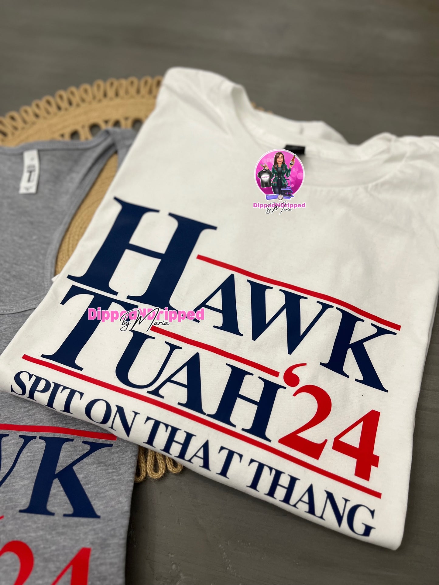 Hawk Tuah 24 tank tee