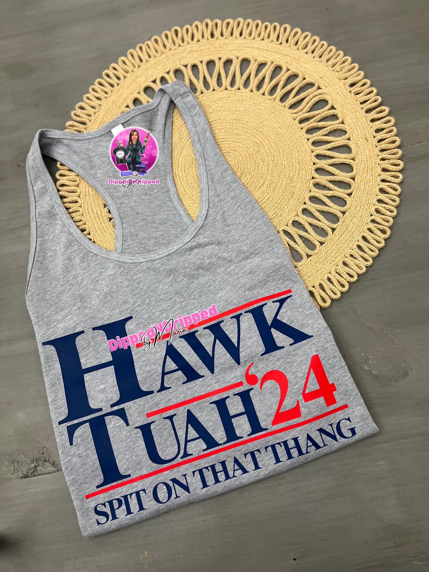 Hawk Tuah 24 tank tee
