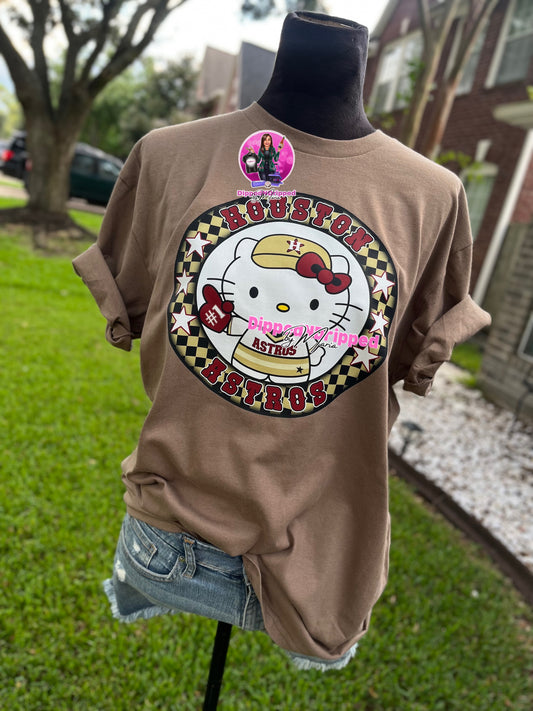 Retro houston Astros kitty tee