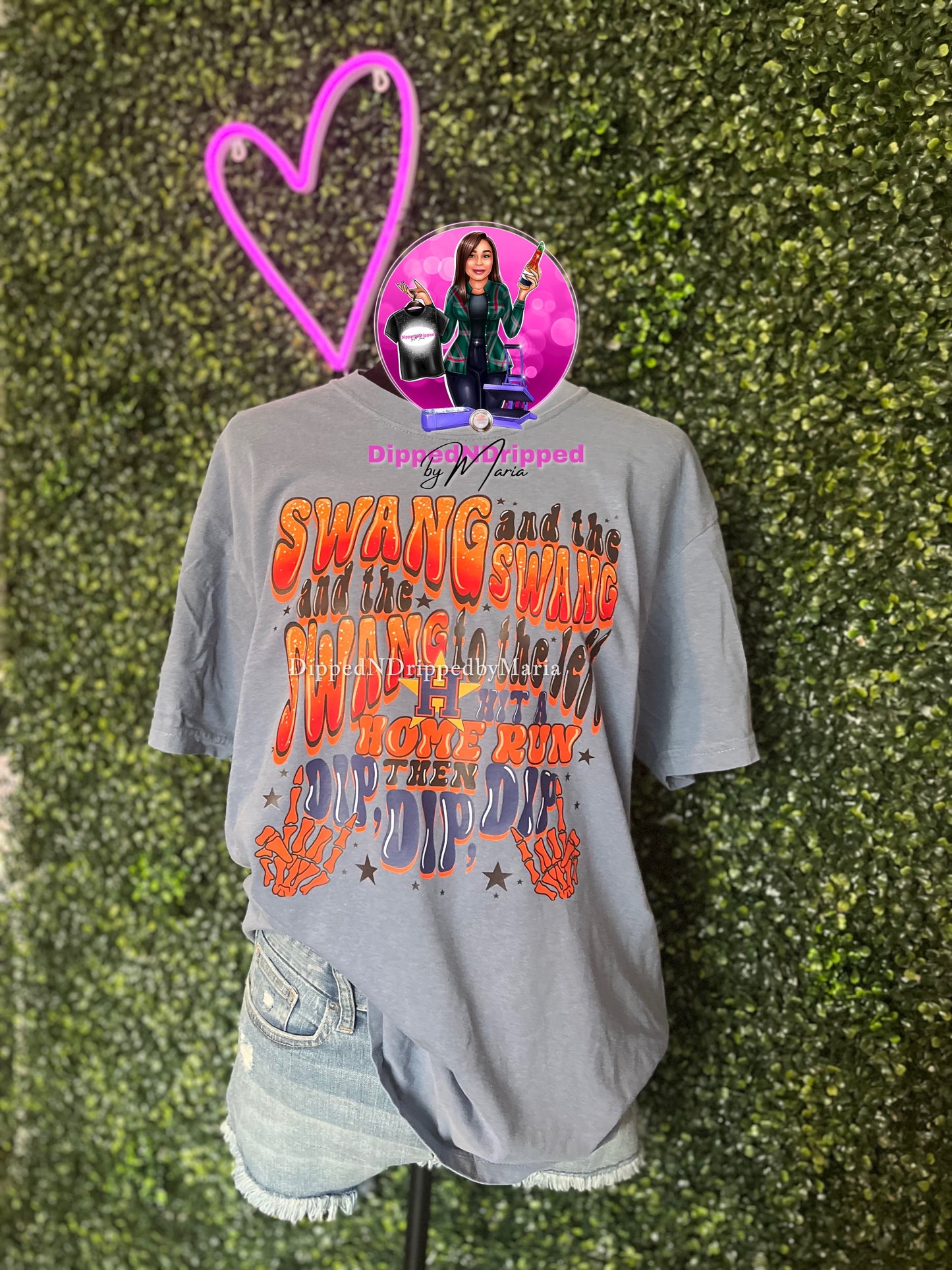 Swang a home run tee