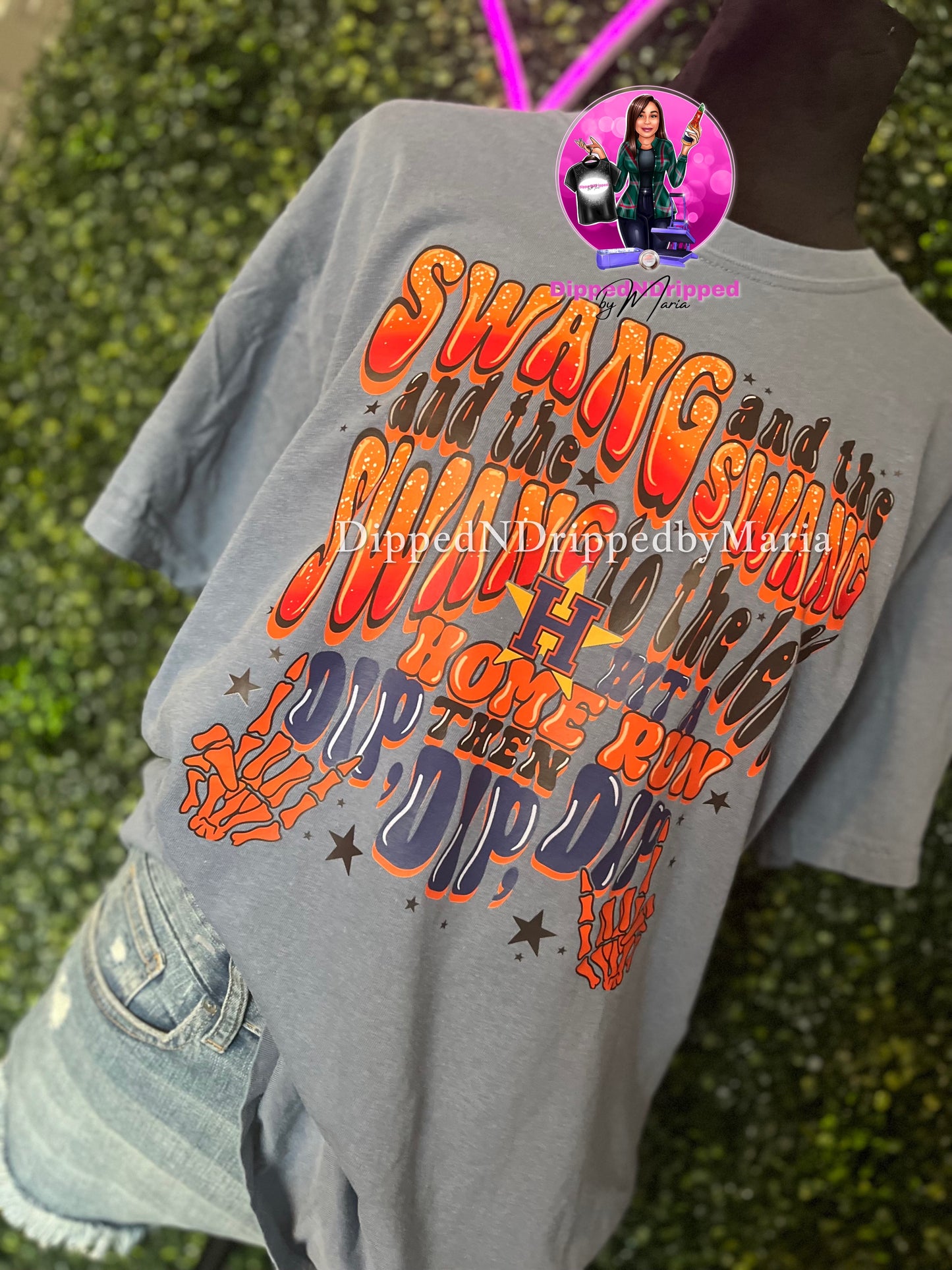 Swang a home run tee