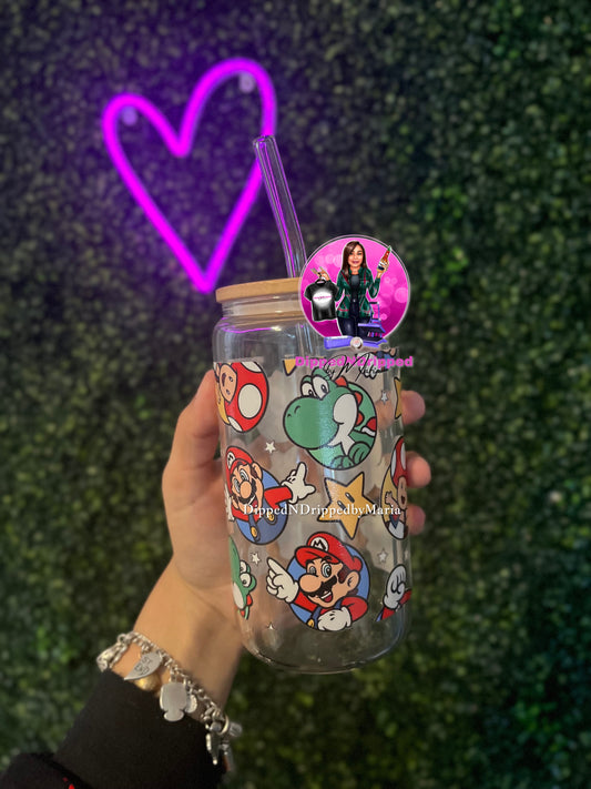 Super boy glass cup