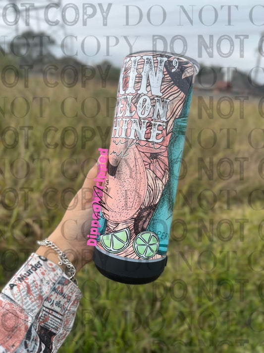 Watermelon moonshine tumbler