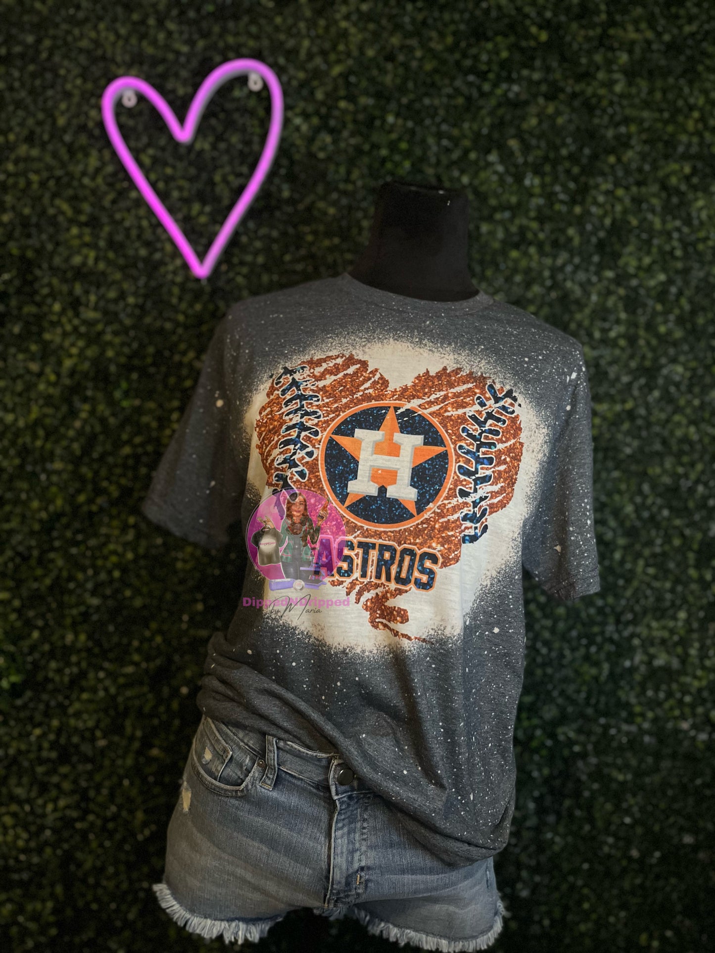 Sport glitter heart