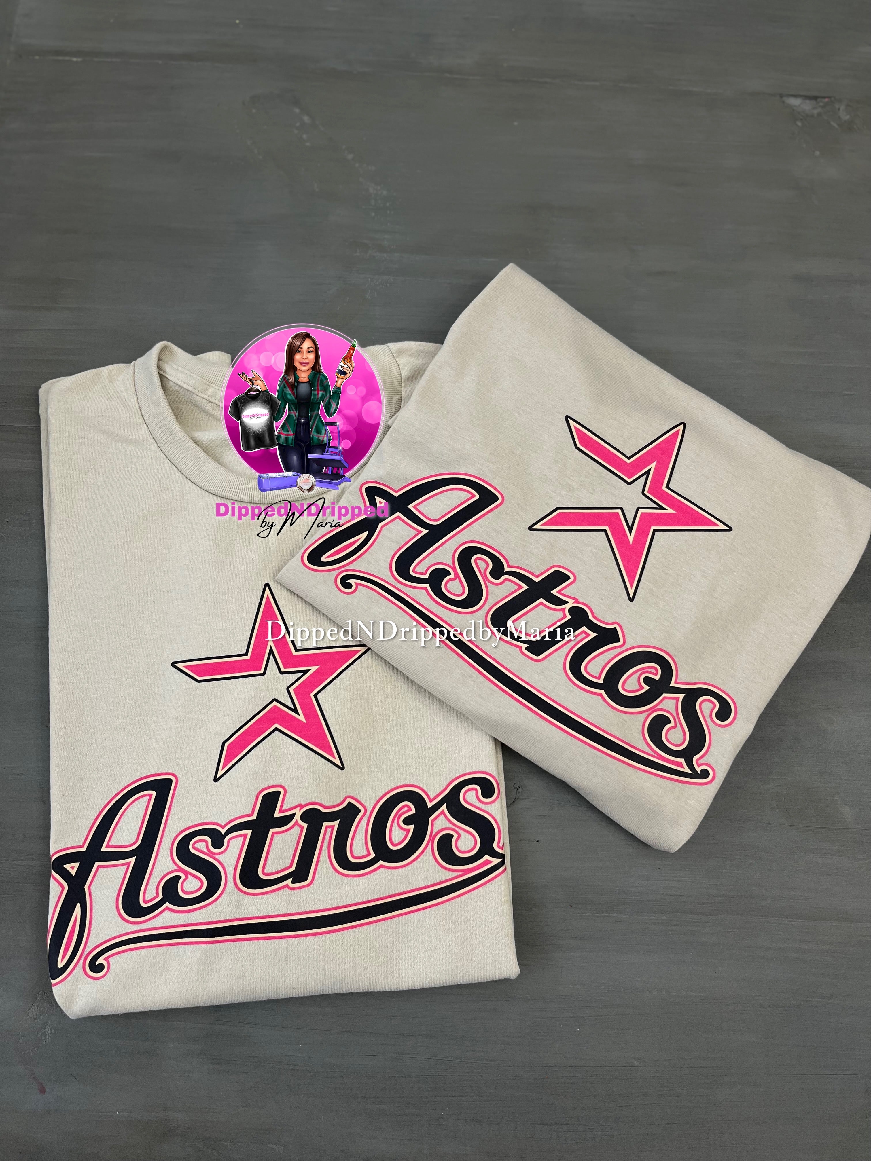 Pink sales astros shirt