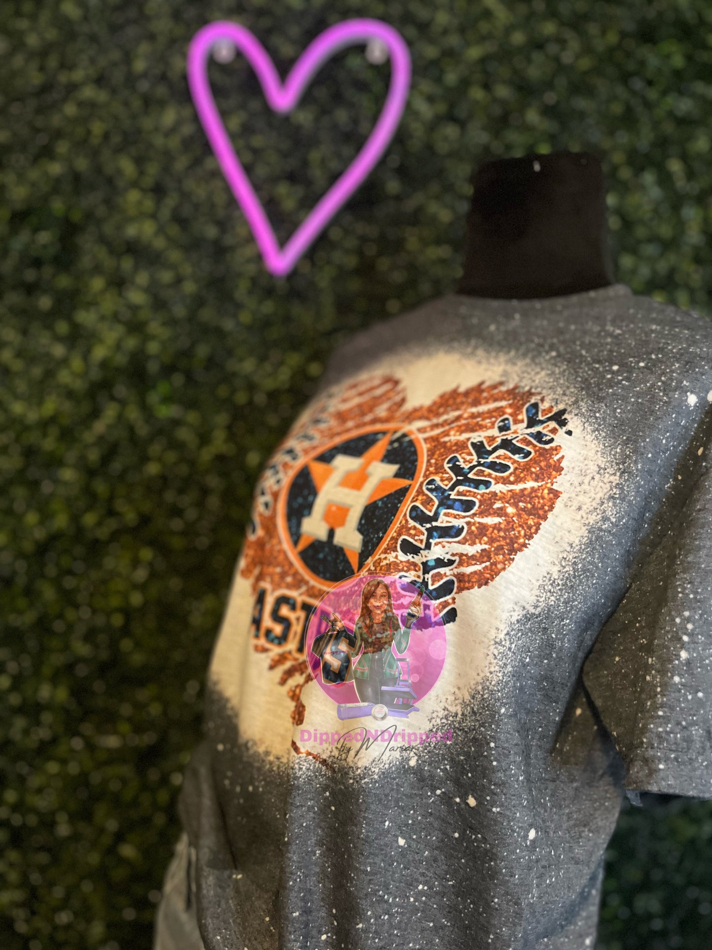 Sport glitter heart